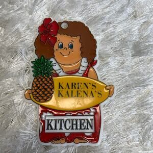 Vintage Refrigerator Magnet Karen's Kalena's Kitchen 90s